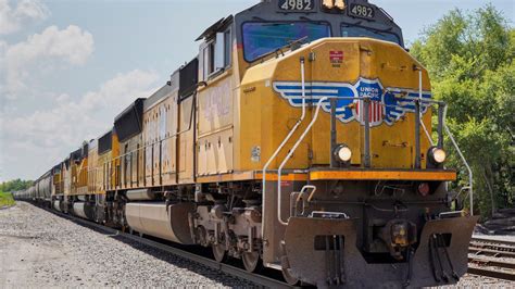 Union Pacific railroad’s quarterly profit falls 19% as volumes slow and costs remain high